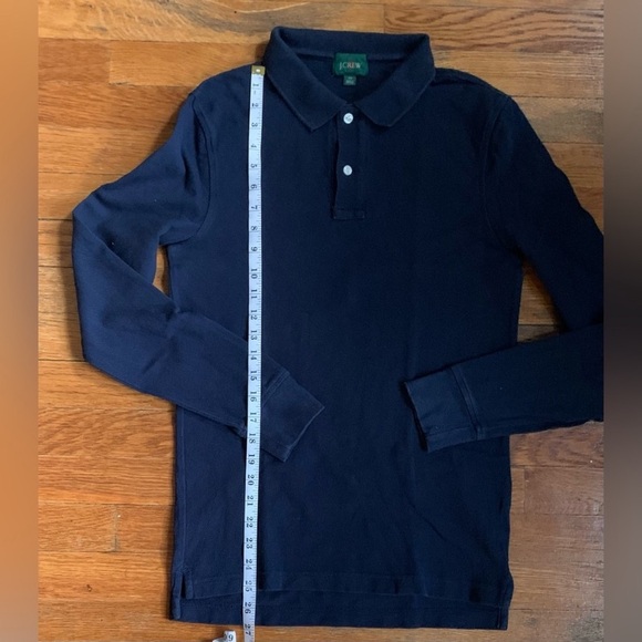 J.Crew Slim Long-Sleeve Classic Piqué Polo Shirt - Picture 6 of 16